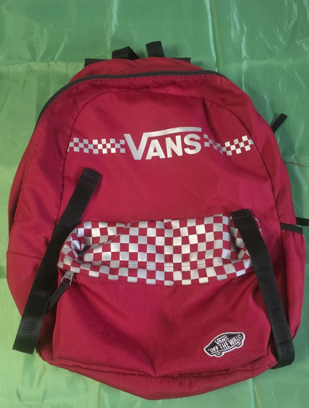 Vans Red Checkerboard Backpack